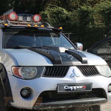 DD-T24 Накладка на капот V1 (ABS) на Mitsubishi L200 4 2012-2015 - Зображення 3