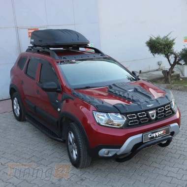 DD-T24 Накладка на капот Renault Duster 2018 (ABS).  - Зображення 4