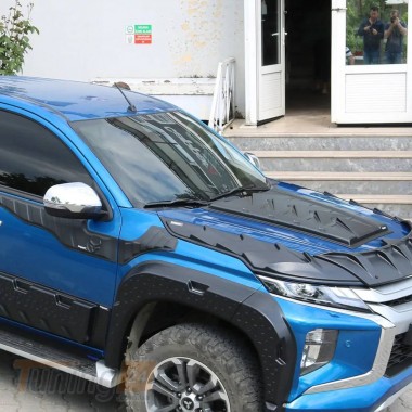 DD-T24 Накладка на капот (ABS) на Mitsubishi L200 5 2018  - Зображення 1