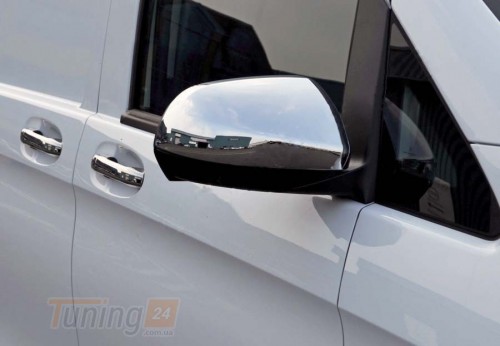 Carmos Хром накладки на зеркала Carmos из нержавейки для Mercedes Vito W447 2014+ Хром зеркал Мерседес Вито W447 2шт - Картинка 3