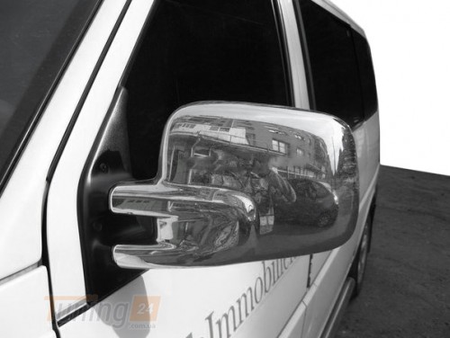 Carmos Хром накладки на зеркала Carmos из ABS-пластика для Volkswagen T4 Transporter 1990-2003 Хром зеркал Фольксваген Т4 Транспортер 2 - Картинка 3
