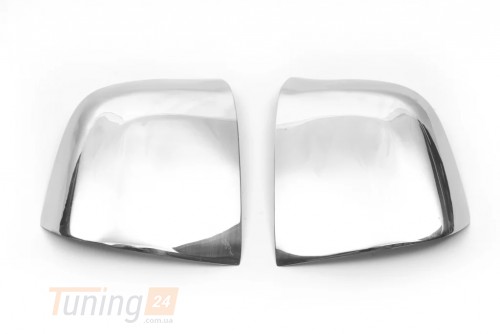 Carmos Хром накладки на зеркала Carmos из нержавейки для Fiat Doblo III nuovo 2015+ Хром зеркал Фиат Добло 3 нуово 2шт - Картинка 1