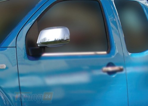Omsa Хром накладки на зеркала Omsa Line из нержавейки без поворотника для Nissan Navara 2010-2015 Хром зеркал Ниссан Навара 2шт - Картинка 3
