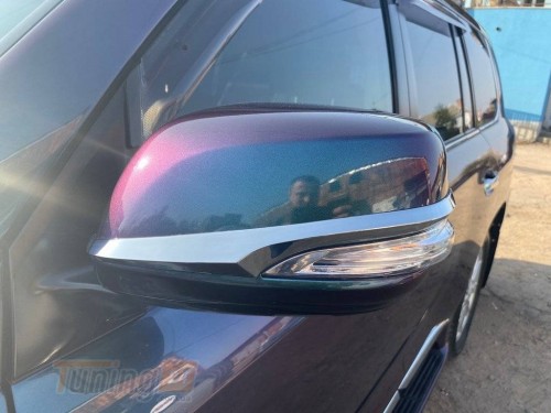 DD-T24 Полоски на зеркала левая/водительская сторона (1 шт, хром) на Lexus LX 570 2012-2015 - Картинка 2