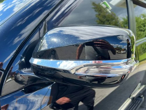DD-T24 Полоски на зеркала левая/водительская сторона (1 шт, хром) на Lexus LX 450D 2012-2015 - Картинка 1