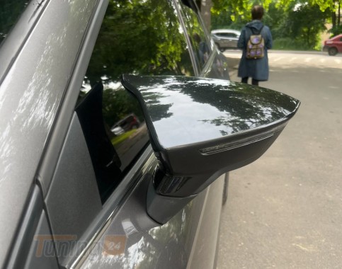 DD-T24 Накладки на зеркала BMW-style (2 шт) на Seat Leon 2012-2020 - Картинка 3