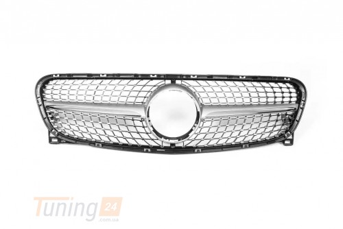 DD-T24 Передняя решетка Diamond Silver на Mercedes GLA X156 2013-2019 - Картинка 3
