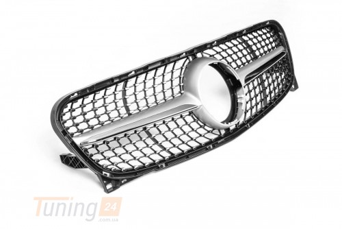 DD-T24 Передняя решетка Diamond Silver на Mercedes GLA X156 2013-2019 - Картинка 5