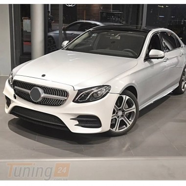 DD-T24 Передняя решетка Diamond SIlver на Mercedes A-сlass W176 2015-2018 - Картинка 2