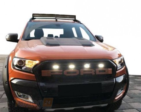 DD-T24 Передняя решетка ( LED, Оранжевая) на Ford Ranger 2011-2015 - Картинка 1