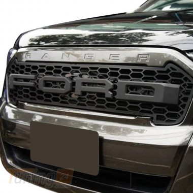 DD-T24 Передняя решетка с надписью V1 ( Черная) на Ford Ranger 2011-2015 - Картинка 1