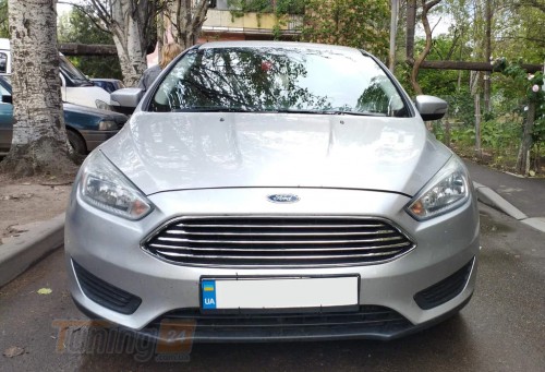 DD-T24 Передняя решетка (Titanium) на Ford Focus 3 Sedan 2014-2018 - Картинка 5