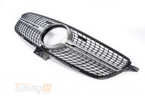 DD-T24 Тюнинг решетка радиатора (Diamond, с местом под камеру) на Mercedes GLE сlass W166 2015-2019 - Картинка 4