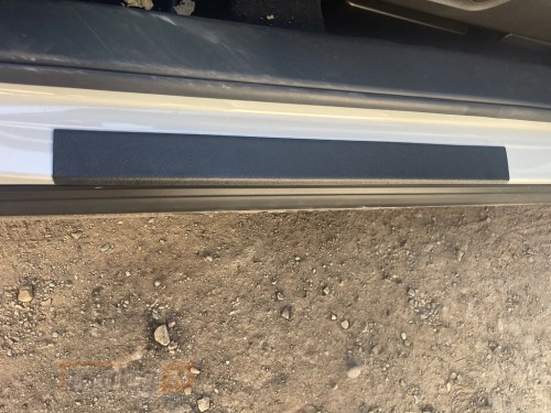 DDU Хром накладки на пороги DDU из ABS-пластика для Mazda CX-30 2019+ Хром порог на Мазда СХ-30 матовые 2шт - Картинка 4