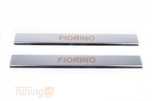 Carmos Хром накладки на пороги Carmos V1 из нержавейки для Fiat Fiorino 2008+ Хром порог на Фиат Фиорино 2шт - Картинка 2
