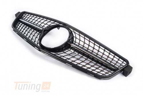 DD-T24 Передні грати Diamond Black на Mercedes C-class W204 2006-2014 - Зображення 2