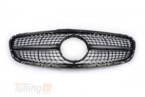 DD-T24 Передні грати Diamond Black на Mercedes E-сlass W212 2013-2016 - Зображення 1