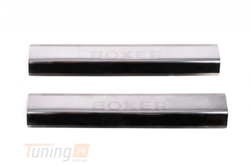 DDU Хром накладки на пороги DDU Laser из нержавейки для Peugeot Boxer 2014+ Хром порог на Пежо Боксер 2шт - Картинка 2
