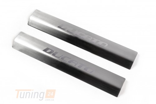 DDU Хром накладки на пороги DDU Laser из нержавейки для Fiat Ducato 2006-2014 Хром порог на Фиат Дукато 2шт - Картинка 1