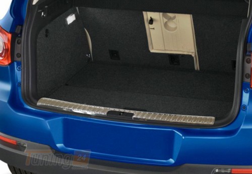 Omsa Хром накладка на задний порог багажника Omsa Line из нержавейки Volkswagen Tiguan 2007-2016 Хром порог Фольксваген Тигуан мат - Картинка 3