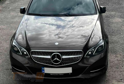 DD-T24 Передняя решетка Diamond Silver на Mercedes E-сlass W212 2013-2016 - Картинка 4