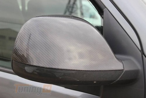 DD-T24 Накладки на зеркала (2 шт, натуральный карбон) на Volkswagen T5 рестайлинг 2010-2015 - Картинка 2