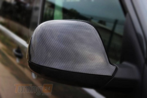 DD-T24 Накладки на зеркала (2 шт, натуральный карбон) на Volkswagen T5 рестайлинг 2010-2015 - Картинка 3