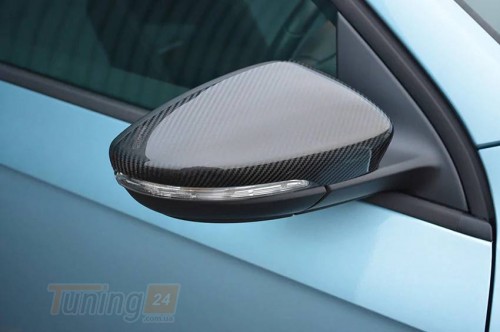 DD-T24 Накладки на зеркала (2 шт, натуральный карбон) на Volkswagen Beetle 2011+ - Картинка 2