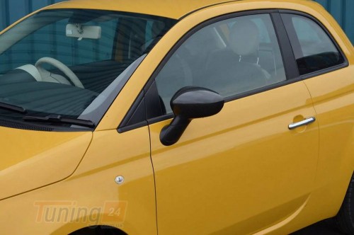 DD-T24 Накладки на зеркала (2 шт, натуральный карбон) на Fiat 500 2007-2015 - Картинка 3