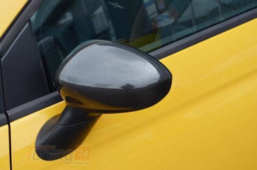 DD-T24 Накладки на зеркала (2 шт, натуральный карбон) на Fiat 500 2007-2015 - Картинка 5