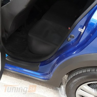 EuroCap Накладки на пороги EuroCap из ABS-пластика для Dacia Sandero 2021+ Накладки на порог на Дачия Сандеро 4шт - Картинка 3