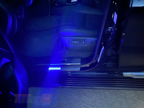 1234 Upgrade Хром накладки на пороги с подсветкой 1234Upgrade для Toyota Land Cruiser 200 2015-2019 Пороги с подсветкой на Тойота ЛК200 - Картинка 3
