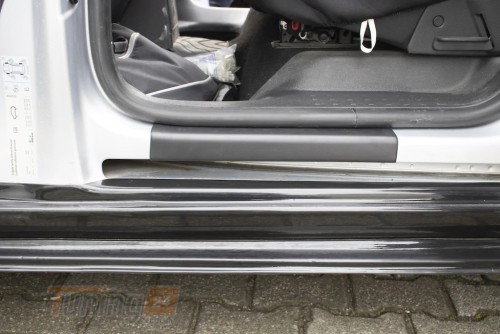 EuroCap Накладки на пороги EuroCap из ABS-пластика для Volkswagen Caddy 2015-2020 Накладки на порог на Фольксваген Кадди 2шт - Картинка 4