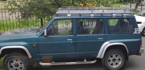 UA Багажник экспедиционный с сеткой серебро на 8 точек крепления для Nissan Patrol Y61 1998-2010 - Картинка 1
