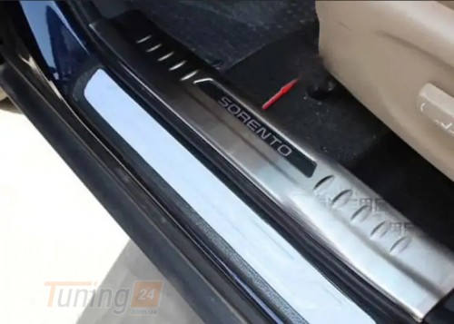 Libao Хром накладки на внутренние пороги Libao из нержавейки для Kia Sorento XM 2013-2014 Хром порог на Киа Соренто 4шт - Картинка 1
