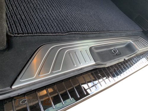 Omsa Хром накладка на порог багажника Omsa Line из нержавейки для Mercedes Vito W447 2014+ Хром порог Мерседес Вито W447  - Картинка 1