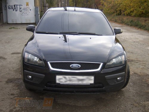 Op-car Реснички на фары для Ford Focus 2 Hatchback 2004-2008 До рестайлинг - Картинка 1