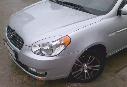 Op-car Реснички на фары для Hyundai Accent 3 2006-2010 - Картинка 1