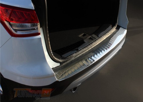 Omsa Хром накладка на задний бампер Omsa Line из нержавейки для Ford Escape 2013-2019 Хром порог на Форд Эскейп - Картинка 1