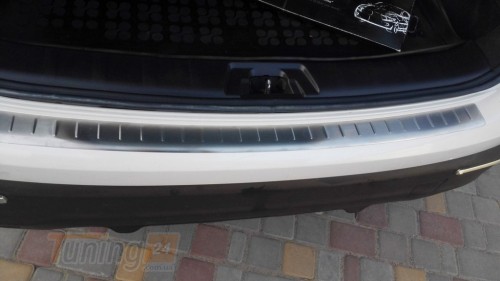 Omsa Хром накладка на задний бампер Omsa Line из нержавейки для Nissan Qashqai 2014-2017 Хром порог на Ниссан Кашкай - Картинка 2
