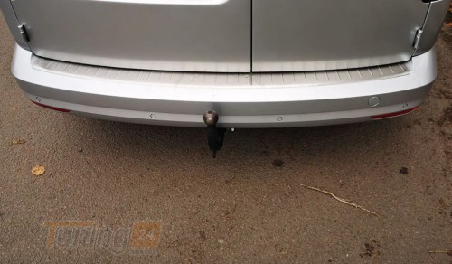 Omsa Хром накладка на задний бампер Omsa Line из нержавейки для Volkswagen Caddy 2015-2019 Хром порог на Фольксваген Кадди - Картинка 2
