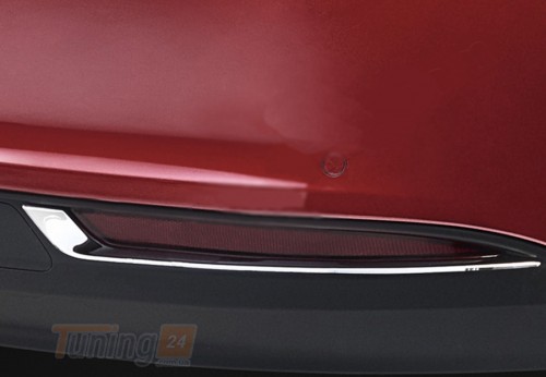 Omsa Хром накладки на задние рефлекторы Omsa Line из нержавейки для Fiat Tipo Sd 2016+ Хром накладки на Фиат Типо 2шт - Картинка 1