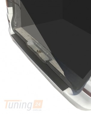 DDU Накладка на задний бампер с загибом DDU из ABS-пластика для Mercedes Viano 2010-2015 Хром порог на Мерседес Виано мат - Картинка 1