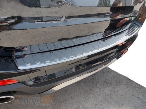 Carmos Хром накладка на задний бампер Carmos из нержавейки для BMW X5 F15 2013-2018 Хром порог на БМВ X5 F15 - Картинка 1