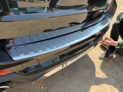 Carmos Хром накладка на задний бампер Carmos из нержавейки для BMW X5 F15 2013-2018 Хром порог на БМВ X5 F15 - Картинка 4