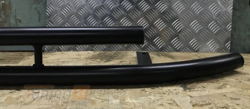 UA Труба двойная Защита переднего бампера крашенная в черном мате для Daewoo Lanos Седан - Картинка 4