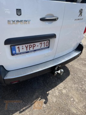 Omsa Хром накладка на задний бампер Omsa Line из нержавейки для Opel Vivaro 2019+ Хром порог Опель Виваро короткая/средняя база - Картинка 4
