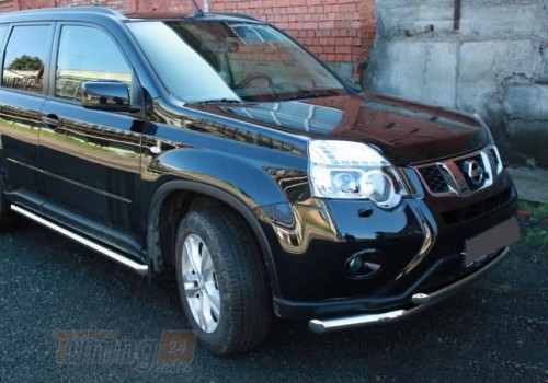 UA Труба двойная D60/42 из нержавейки для Nissan X-Trail T31 2007-2014 - Картинка 2