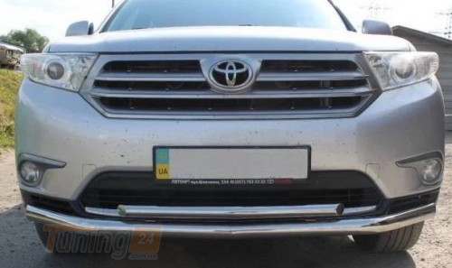 UA Труба двойная из нержавейки для Toyota Highlander 2010-2013 - Картинка 1