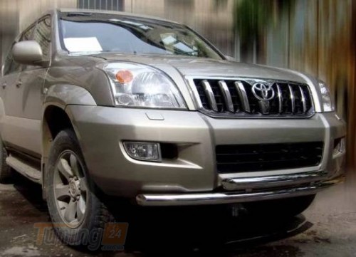 UA Труба подвійна D60-42 з нержавіючої сталі для Toyota Land Cruiser Prado 120 2002-2009 - Зображення 3